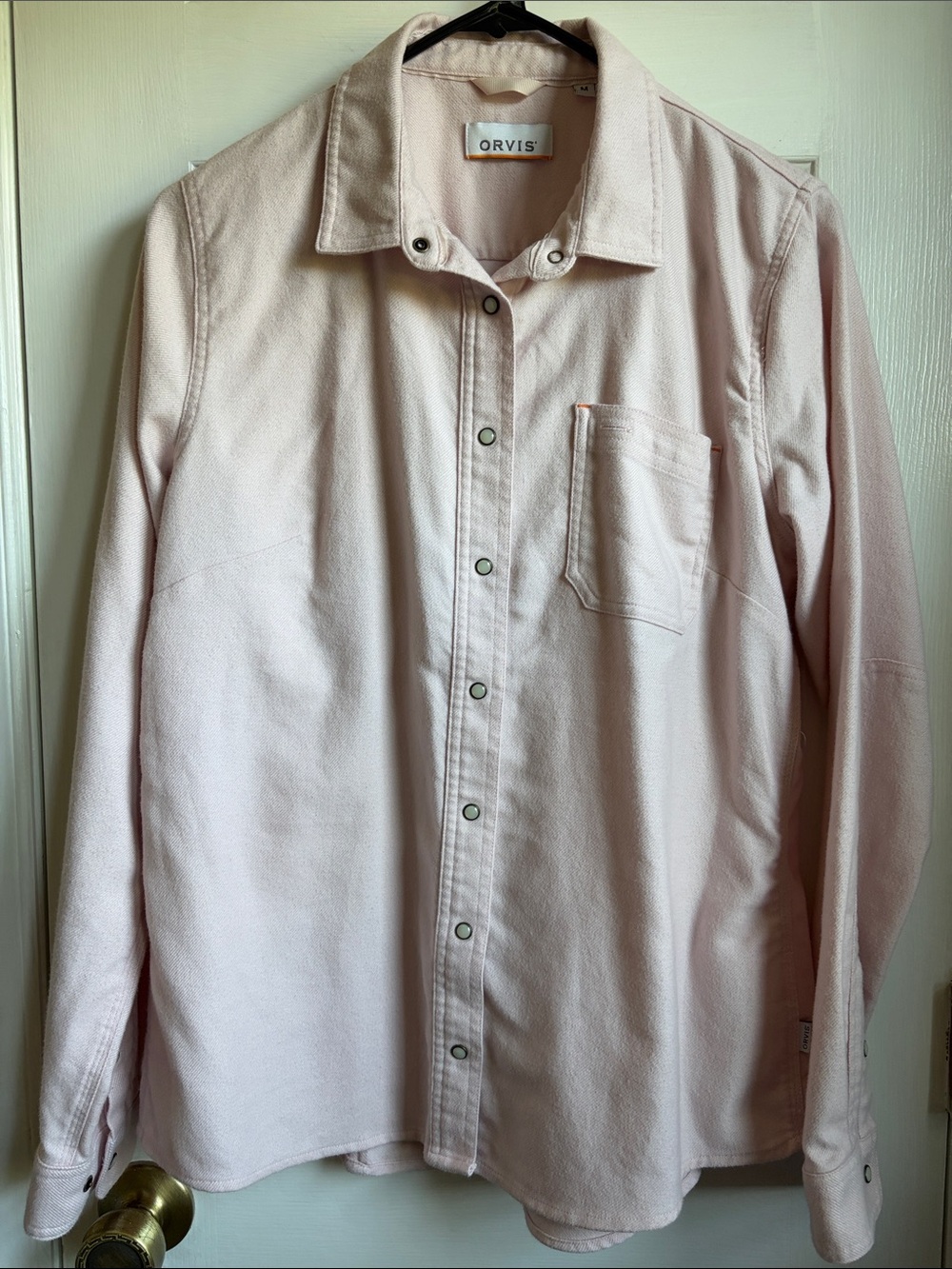 Orvis Pale Pink Cotton Recycled Long-Sleeve Button Down Shirt